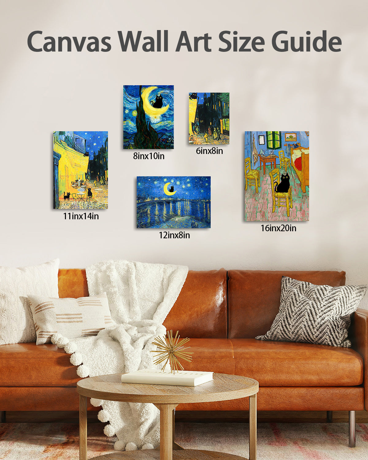 Van Gogh Canvas Wall Art of  Starry Night